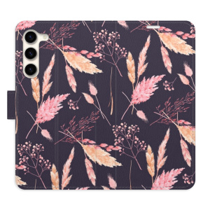 Flip pouzdro iSaprio - Samsung Galaxy S23 Plus - Ornamental Flowers 02 - kapsičky na karty