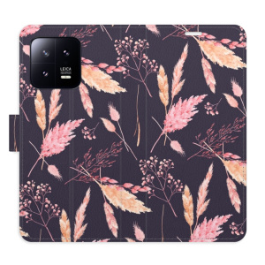 Flip pouzdro iSaprio - Xiaomi 13 - Ornamental Flowers 02 - kapsičky na karty