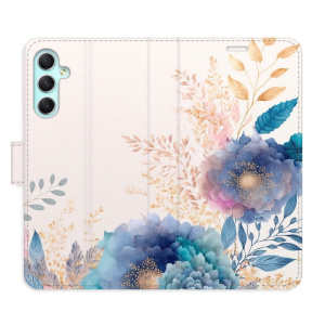 Flip pouzdro iSaprio - Samsung Galaxy A34 5G - Ornamental Flowers 03 - kapsičky na karty