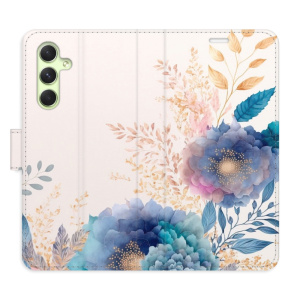 Flip pouzdro iSaprio - Samsung Galaxy A54 5G - Ornamental Flowers 03 - kapsičky na karty