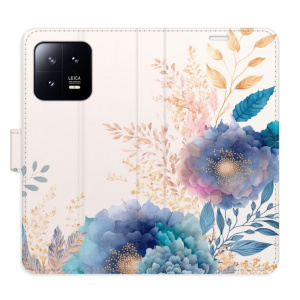 Flip pouzdro iSaprio - Xiaomi 13 - Ornamental Flowers 03 - kapsičky na karty