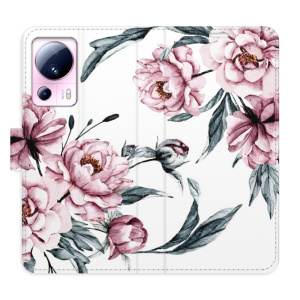 Flip pouzdro iSaprio - Xiaomi 13 Lite - Pink Flowers - kapsičky na karty
