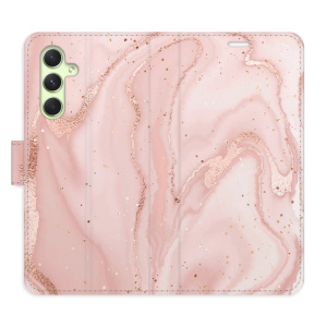 Flip pouzdro iSaprio - Samsung Galaxy A54 5G - RoseGold Marble - kapsičky na karty