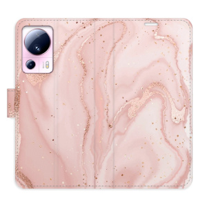Flip pouzdro iSaprio - Xiaomi 13 Lite - RoseGold Marble - kapsičky na karty