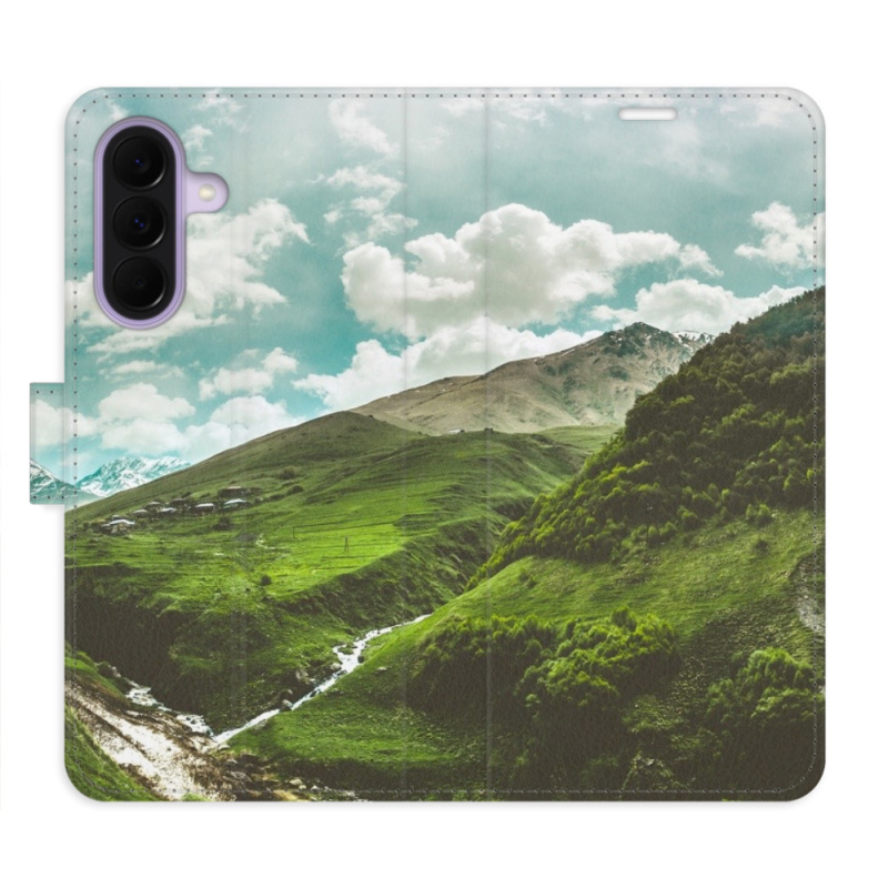 Flip pouzdro iSaprio - Samsung Galaxy A37 - Mountain Valley s kapsičkami na karty