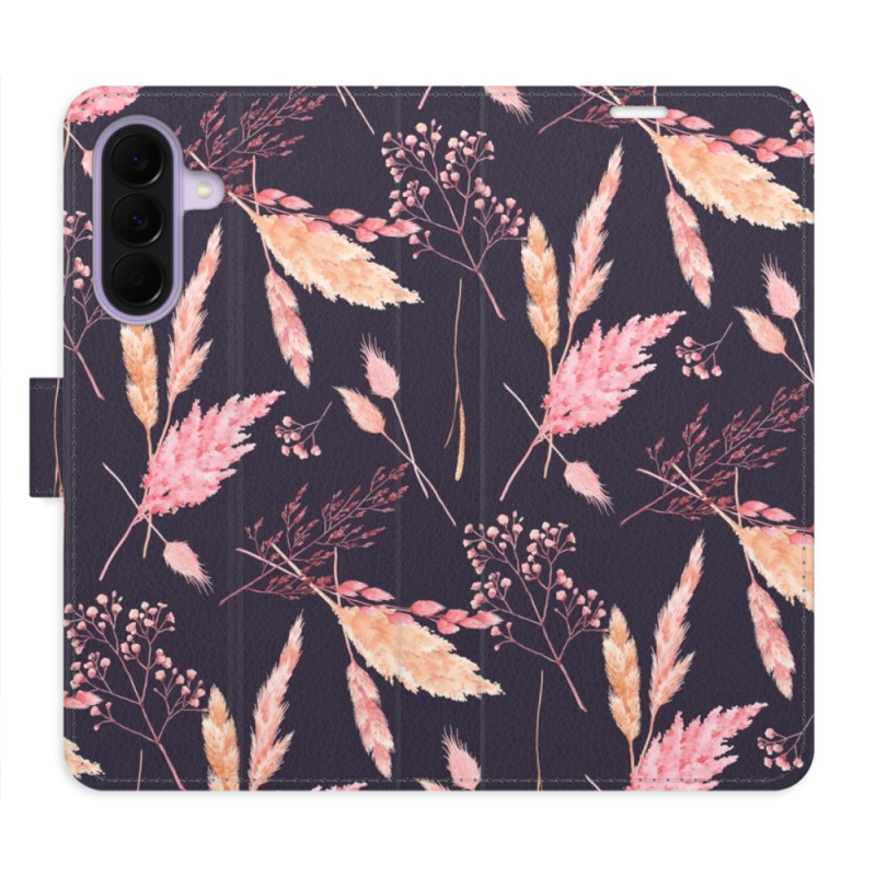 Flip pouzdro iSaprio - Samsung Galaxy A37 - Ornamental Flowers 02 s kapsičkami na karty