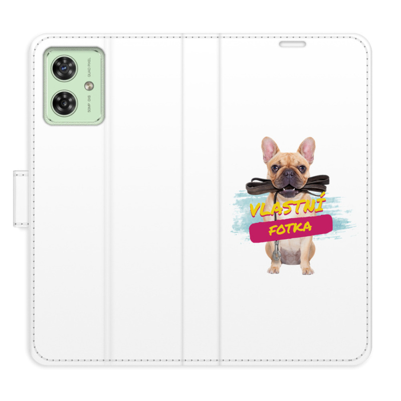 Flip pouzdro iSaprio - Motorola Moto G54 5G / G54 5G Power Edition s vlastním motivem a kapsičkami na karty