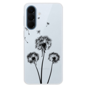 Silikonové pouzdro iSaprio - Samsung Galaxy A57 - Three Dandelions - black
