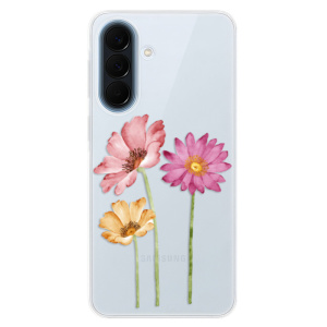 Silikonové pouzdro iSaprio - Samsung Galaxy A57 - Three Flowers