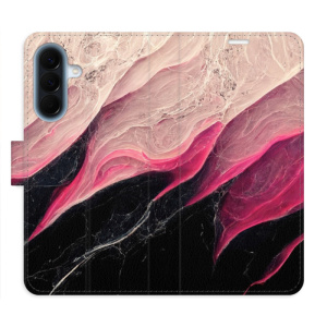 Flip pouzdro iSaprio - Samsung Galaxy A57 - BlackPink Marble s kapsičkami na karty