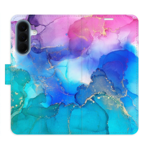 Flip pouzdro iSaprio - Samsung Galaxy A57 - BluePink Paint s kapsičkami na karty