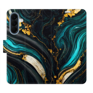 Flip pouzdro iSaprio - Samsung Galaxy A57 - Dark Paint s kapsičkami na karty