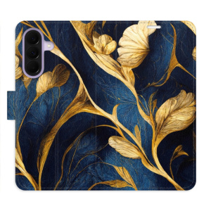 Flip pouzdro iSaprio - Samsung Galaxy A37 - GoldBlue s kapsičkami na karty