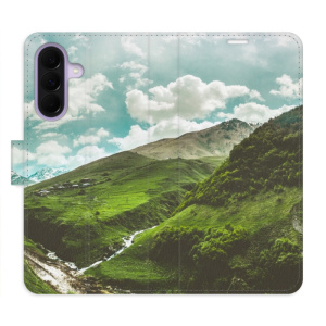 Flip pouzdro iSaprio - Samsung Galaxy A37 - Mountain Valley s kapsičkami na karty