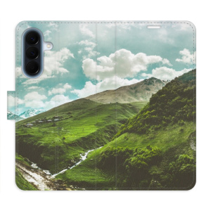 Flip pouzdro iSaprio - Samsung Galaxy A57 - Mountain Valley s kapsičkami na karty
