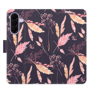 Flip pouzdro iSaprio - Samsung Galaxy A37 - Ornamental Flowers 02 s kapsičkami na karty