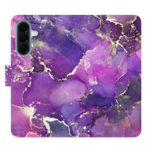 Flip pouzdro iSaprio - Samsung Galaxy A57 - Purple Marble s kapsičkami na karty