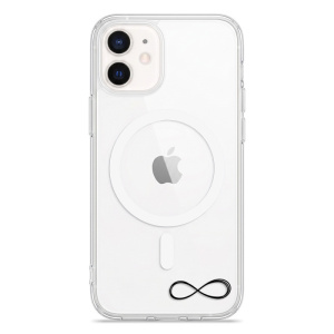 Čiré pouzdro iSaprio Pure s MagSafe - Apple iPhone 12 / 12 Pro - Infinity II