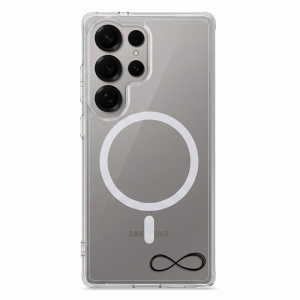Čiré pouzdro iSaprio Pure s magnetickým kroužkem - Samsung Galaxy S25 Ultra - Infinity II