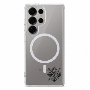 Čiré pouzdro iSaprio Pure s magnetickým kroužkem - Samsung Galaxy S25 Ultra - Elements II