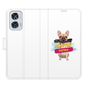 Flip pouzdro iSaprio - Motorola Edge 50 Fusion s vlastním motivem a kapsičkami na karty