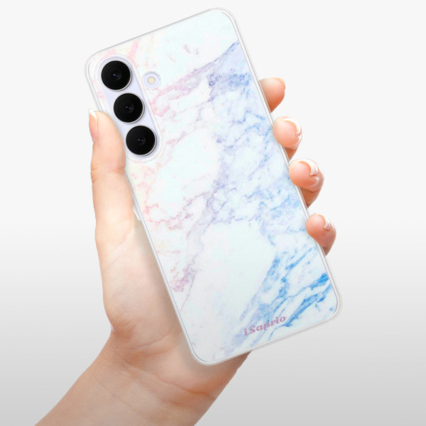 Silikonový kryt iSaprio - Samsung Galaxy S25 FE - Raibow Marble 10