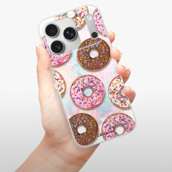 Silikonový kryt iSaprio - Apple iPhone 17 Pro - Donuts 11