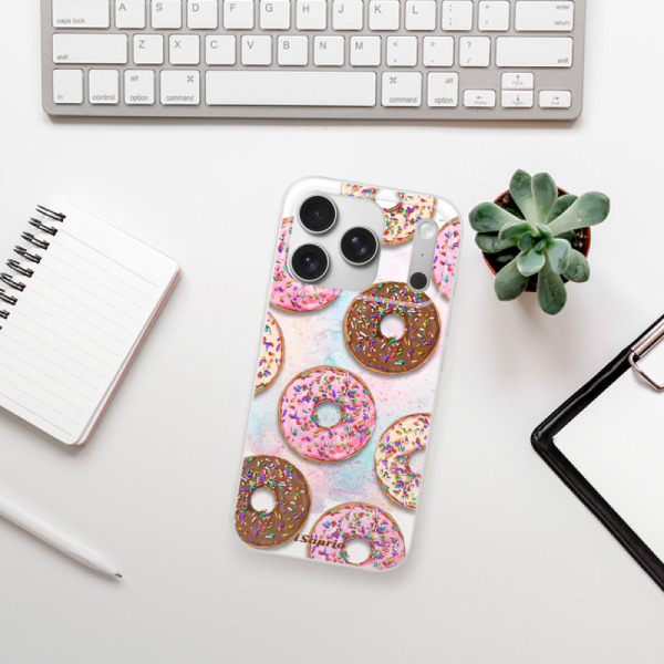 Silikonový kryt iSaprio - Apple iPhone 17 Pro - Donuts 11