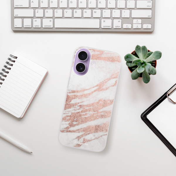 Silikonový kryt iSaprio - Apple iPhone 17 - RoseGold 10