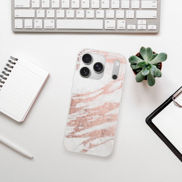 Silikonový kryt iSaprio - Apple iPhone 17 Pro - RoseGold 10