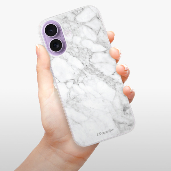 Silikonový kryt iSaprio - Apple iPhone 17 - SilverMarble 14
