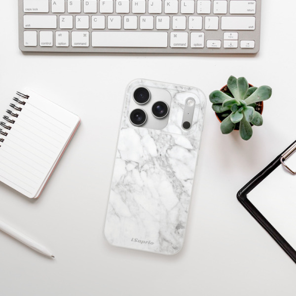 Silikonový kryt iSaprio - Apple iPhone 17 Pro - SilverMarble 14