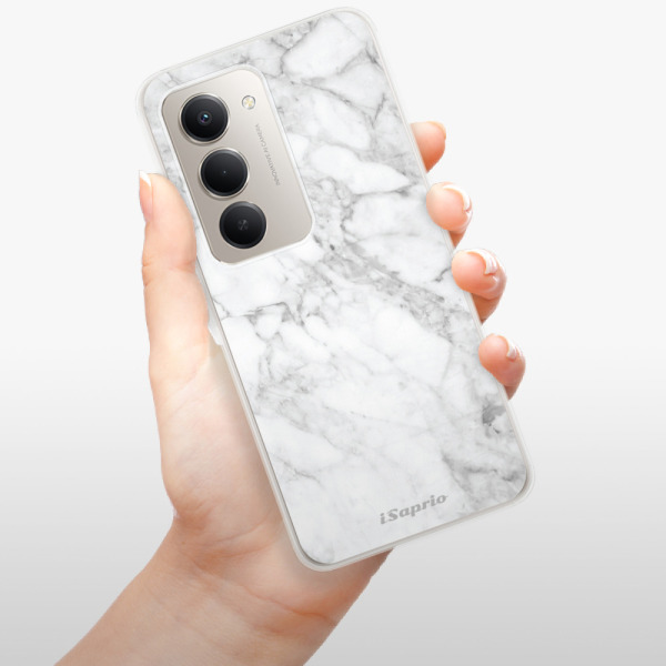 Silikonový kryt iSaprio - Xiaomi Redmi 15 - SilverMarble 14