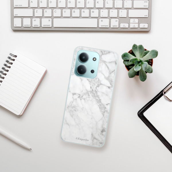 Silikonový kryt iSaprio - Xiaomi Redmi 15C - SilverMarble 14