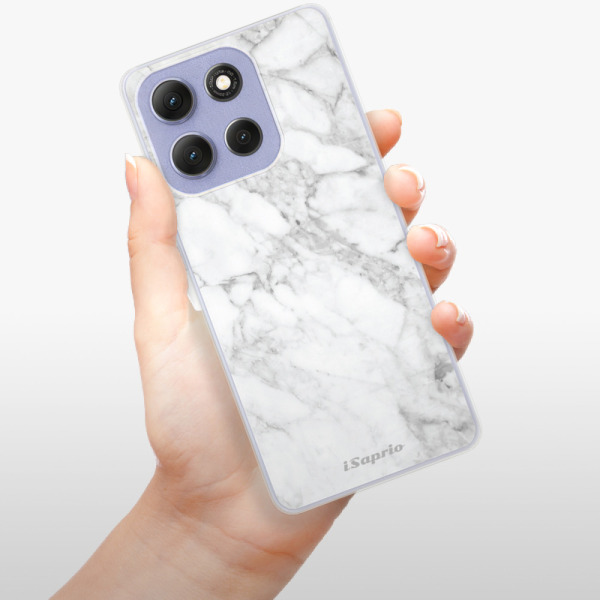 Silikonový kryt iSaprio - Motorola Moto G86 5G - SilverMarble 14