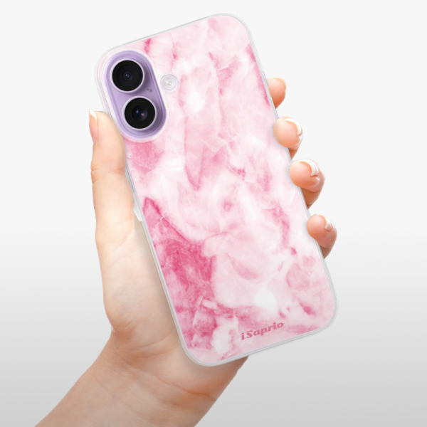 Silikonový kryt iSaprio - Apple iPhone 17 - RoseMarble 16