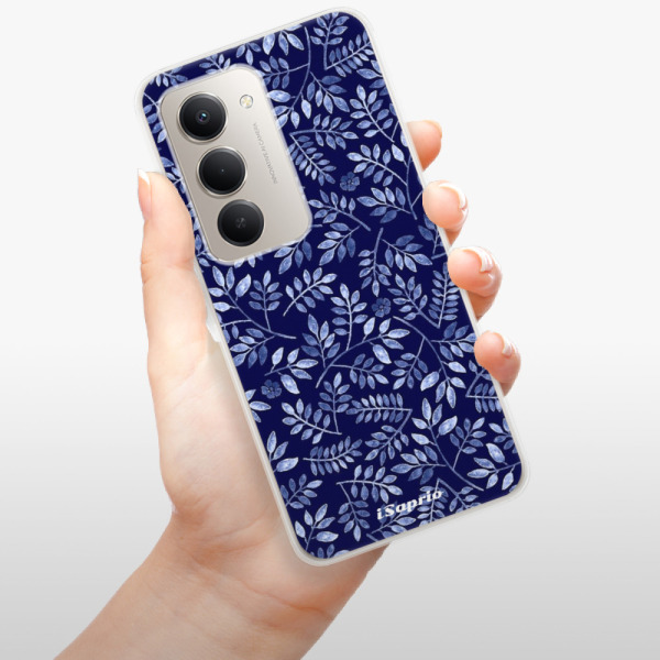 Silikonový kryt iSaprio - Xiaomi Redmi 15 - Blue Leaves 05