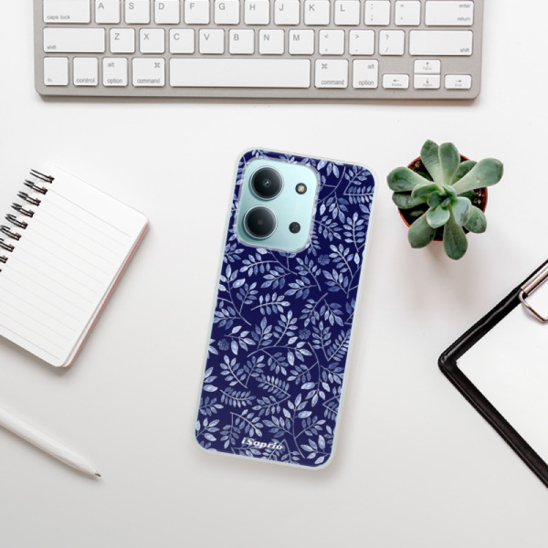 Silikonový kryt iSaprio - Xiaomi Redmi 15C - Blue Leaves 05