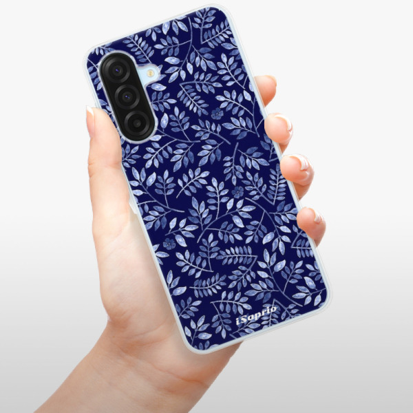 Silikonový kryt iSaprio - Samsung Galaxy A17 / A17 5G - Blue Leaves 05