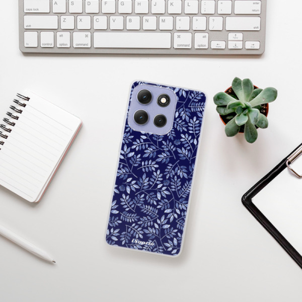 Silikonový kryt iSaprio - Motorola Moto G86 5G - Blue Leaves 05