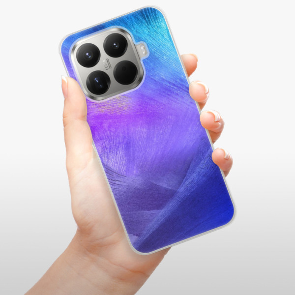 Silikonový kryt iSaprio - Xiaomi 15T Pro - Purple Feathers