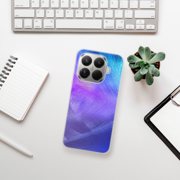 Silikonový kryt iSaprio - Xiaomi 15T Pro - Purple Feathers
