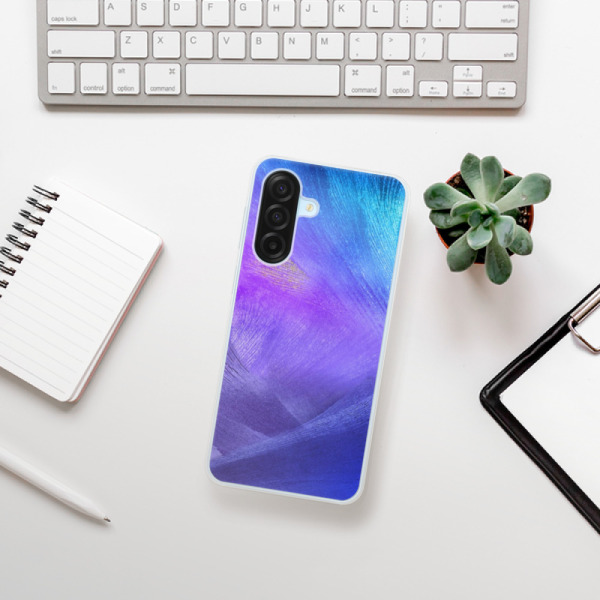 Silikonový kryt iSaprio - Samsung Galaxy A17 / A17 5G - Purple Feathers