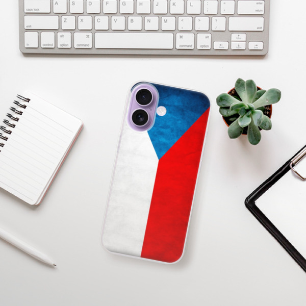 Silikonový kryt iSaprio - Apple iPhone 17 - česká vlajka