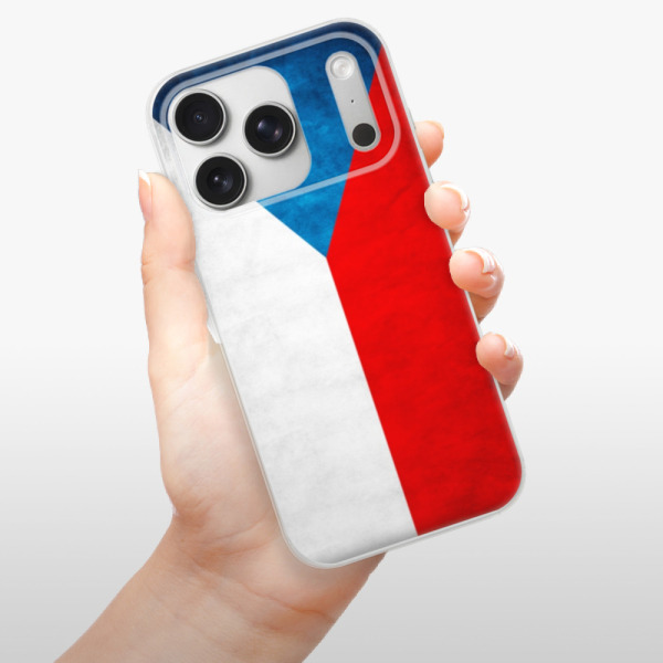 Silikonový kryt iSaprio - Apple iPhone 17 Pro - česká vlajka