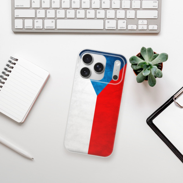 Silikonový kryt iSaprio - Apple iPhone 17 Pro - česká vlajka
