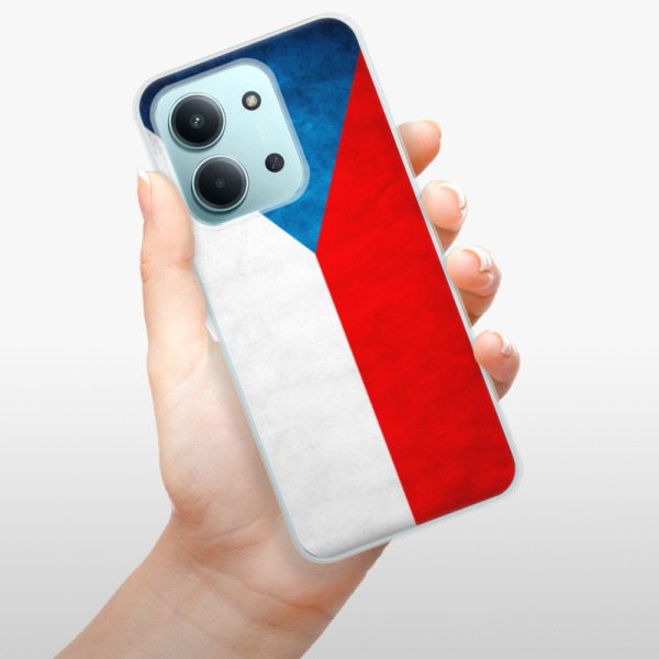 Silikonový kryt iSaprio - Xiaomi Redmi 15C - česká vlajka