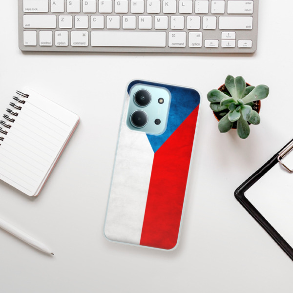 Silikonový kryt iSaprio - Xiaomi Redmi 15C - česká vlajka
