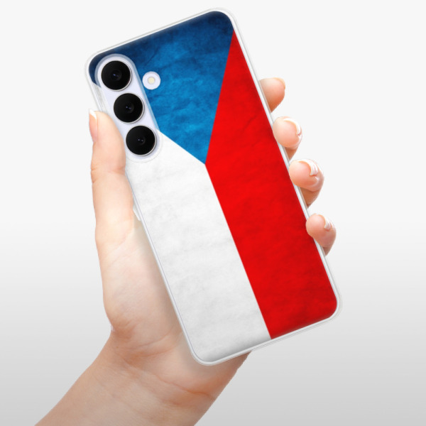 Silikonový kryt iSaprio - Samsung Galaxy S25 FE - česká vlajka
