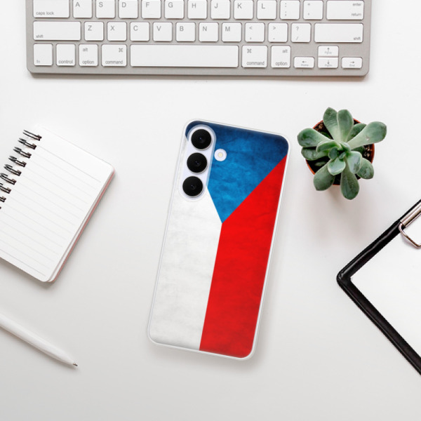 Silikonový kryt iSaprio - Samsung Galaxy S25 FE - česká vlajka